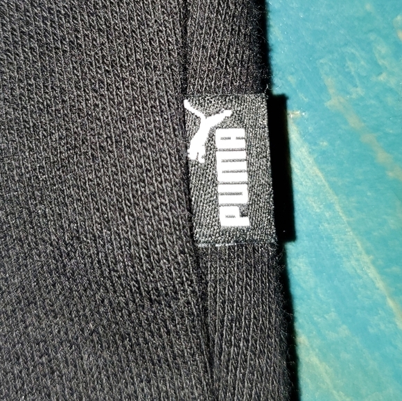 Black Puma Crop Hoodie Sweatshirt Medium - Picture 4 of 5